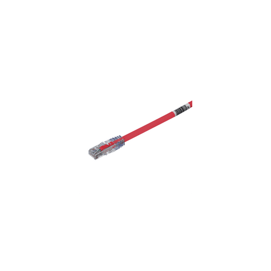 Cable de Parcheo UTP, Cat6A, 24 AWG, CM, Color Rojo, 3.05 Metros (10 Pies)
