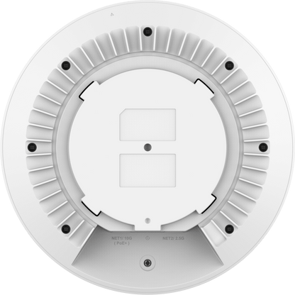 Punto de Acceso Wi-Fi 7 Empresarial BE21000 / Throughput 21 Gbps Inalámbrico / MU-MIMO 4x4:4 (5GHz y 6GHz) / 768 Clientes Simultáneos / Puerto 10G PoE++ y 2.5G / MLO - 4096 QAM - Multi-RU / Gestión Integrada 50 APs / BLE 5.3 / Cobertu