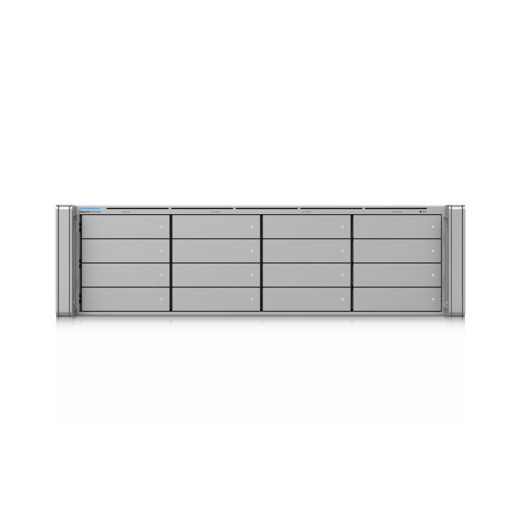 NVR Empresarial Core UniFi Protect 3U con 16 Bahías para HDD/SSD 2.5”/3.5”, Soporte para hasta 300 Cámaras 4K o 500 Full HD, Fuentes de Poder Hot-Swap y Expansión de Almacenamiento Opcional