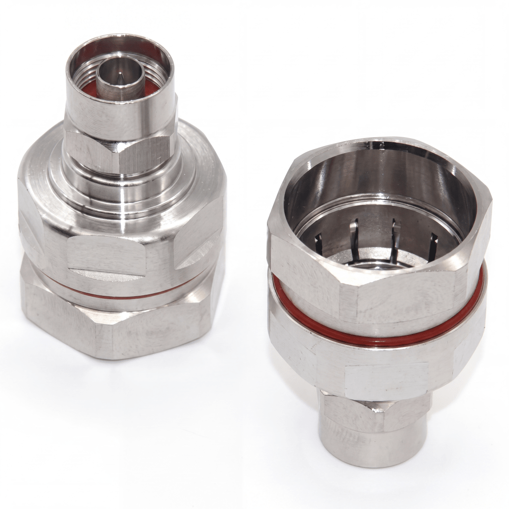Conector N-Macho / 50 &Omega; / DC~3 GHz / PIM3 ≤ -155 dBc / IP67 / Cable 7/8" / Chapado Tri-Alloy / PTFE