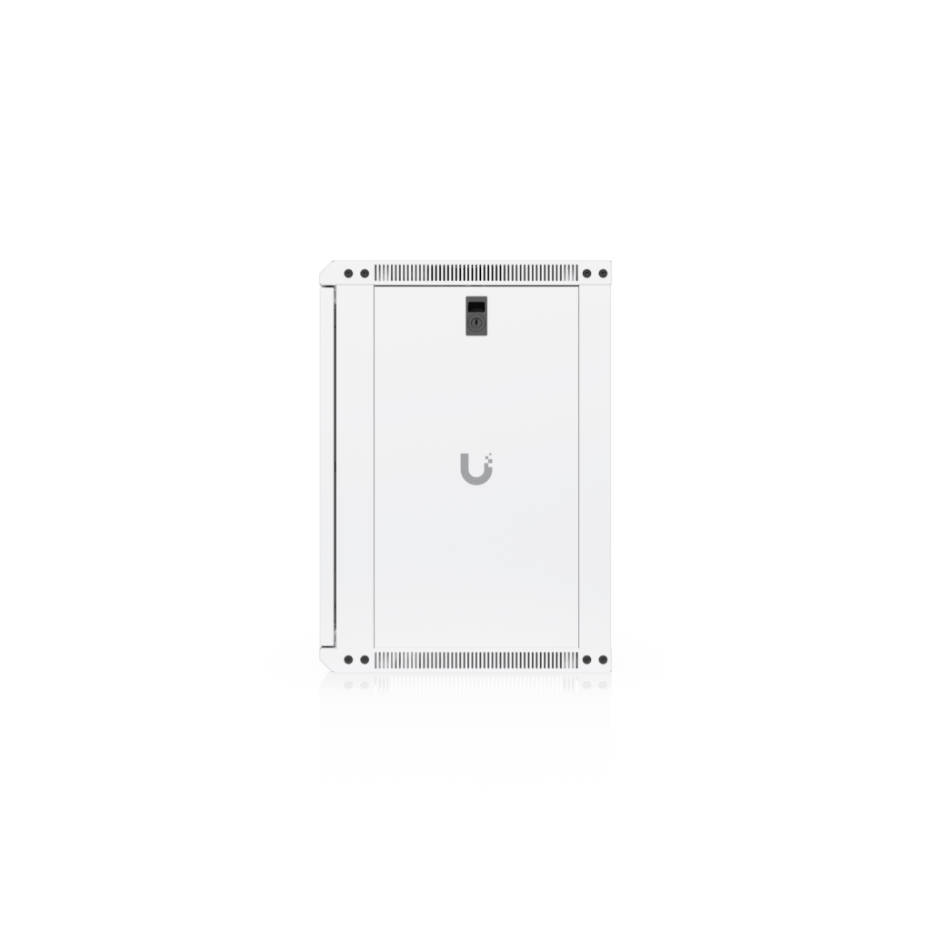 UACC Rack Cabinet 12U (550 x 450 mm) - Gabinete Cerrado para Montaje en Pared con Puerta de Vidrio Templado, Totalmente Ensamblado con Ventiladores Integrados y Paneles Removibles