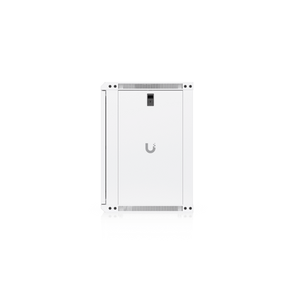 UACC Rack Cabinet 12U (550 x 450 mm) - Gabinete Cerrado para Montaje en Pared con Puerta de Vidrio Templado, Totalmente Ensamblado con Ventiladores Integrados y Paneles Removibles