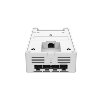Punto de Acceso Omada / Wi-Fi 7 BE3600 MU-MIMO 2x2 / 1 Puerto Entrada 2.5 Gbps PoE ++ / 1 Puerto 2.5 Gbps PoE pass-through / 2 Puertos 1 Gbps / Mesh Omada / Operaciones Multiencale (MLO) / Configuración por Controlador o Stand-Alone / Para Montaje
