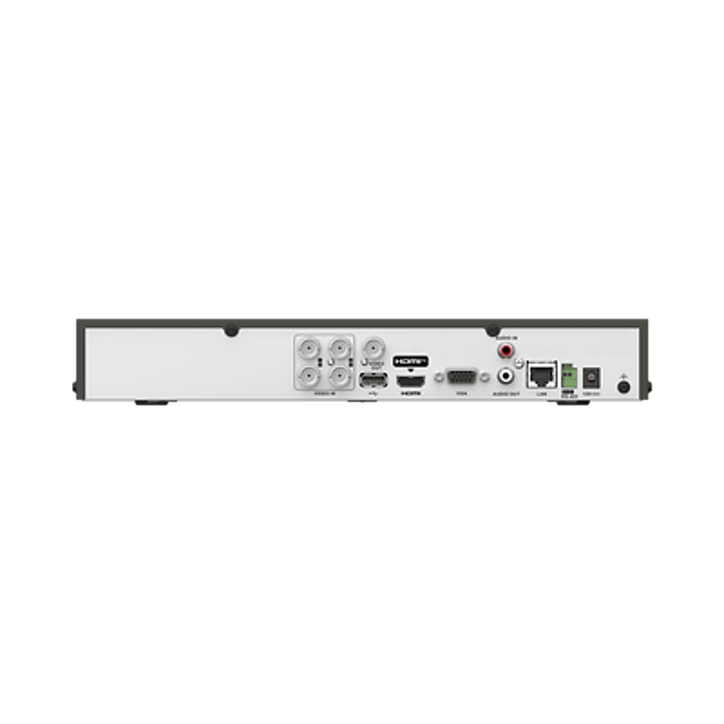 DVR 4 Canales 4K TURBOHD + 4 Canales IP / 8 Megapixel (4K) / Audio Bidireccional por Coaxitron / ACUSENSE  / 1 Bahía de Disco Duro / Salida de Video en Full HD / H.265+