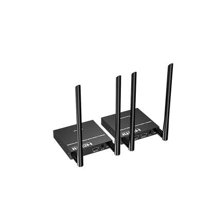 Extensor Inalámbrico HDMI| Con KVM | 4K@60Hz 4096x2160 | Tecnología ipcolor | Banda 5G 5.18-5.24 GHz | Distancia 50 m | Conexión de Hasta 1 a 4