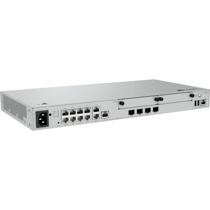 Router Empresarial / LAN: 1 SFP+ & 8×GE / WAN: 1 × SFP+ & 2×GE / 500 Usuarios / 128 APs Gestionables / 1,000 Túneles IPsec / 3 Gbps / Firewall NGFW IPS Antivirus