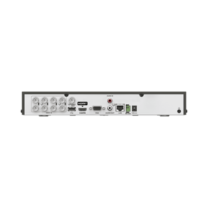 DVR 8 Canales TURBOHD + 8 Canales IP / 8 Megapixel (4K) / Audio Bidireccional por Coaxitron / ACUSENSE / 1 Bahía de Disco Duro / Salida de Video en 4K / H.265+