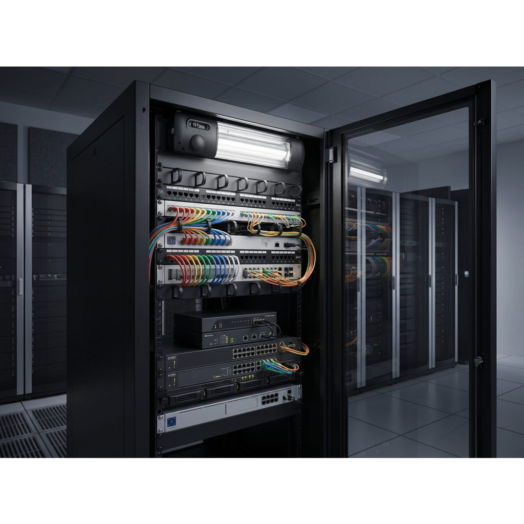 Lámpara LED para Gabinete de Telecomunicaciones / 900 lm (4000K Blanco Neutro) / 9W / Instalación sin Herramientas / Serie hasta 4 Unidades / 100-240 Vca