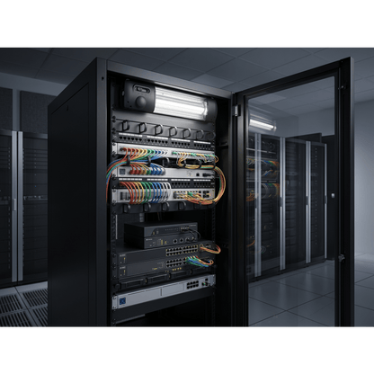 Lámpara LED para Gabinete de Telecomunicaciones / 900 lm (4000K Blanco Neutro) / 9W / Instalación sin Herramientas / Serie hasta 4 Unidades / 100-240 Vca