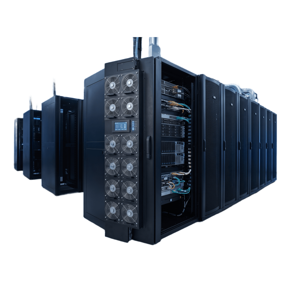 Enfriador de Puerta Trasera para Rack 42U / 800W Agua Refrigerada / 12 Ventiladores DC Hot-Swap / Ethernet SNMP Modbus / Hoffman RackChiller RDHX PRO