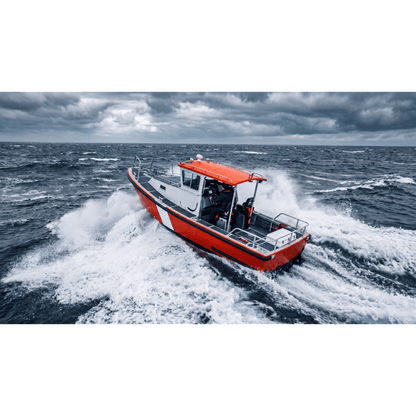 Radio Móvil Marino VHF / 25W / IPX4 / DSC Clase D con GPS / Pantalla LCD / Blanco
