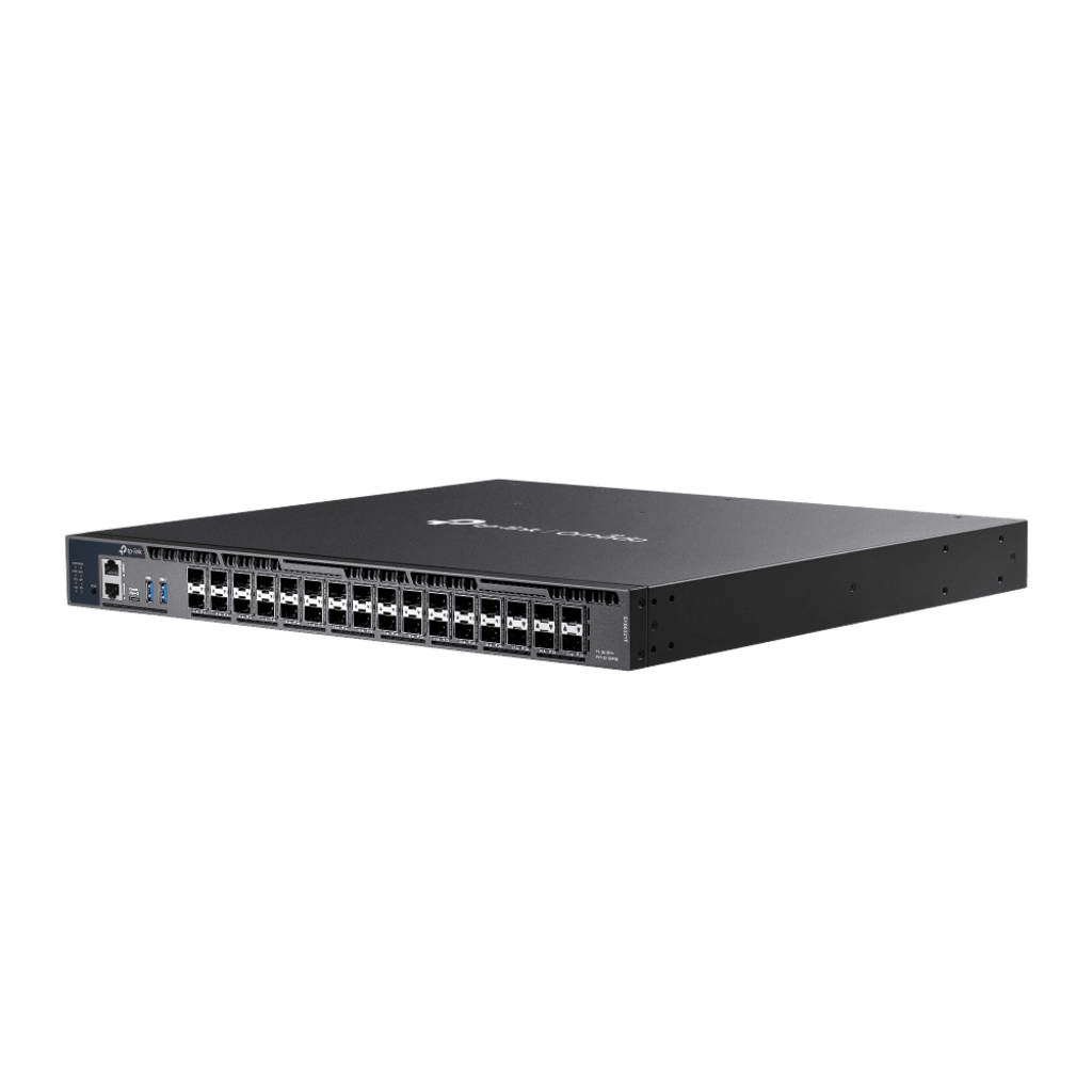 Switch Gestionado L3+ / 26 Puertos 10G SFP+ + 6 Puertos 10G/5G SFP28 / 820 Gbps Capacidad Conmutación / 410 Gbps Ancho Banda / Apilamiento 4 Unidades / Redundancia PSU / Montaje Rack