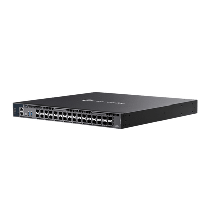 Switch Gestionado L3+ / 26 Puertos 10G SFP+ + 6 Puertos 10G/5G SFP28 / 820 Gbps Capacidad Conmutación / 410 Gbps Ancho Banda / Apilamiento 4 Unidades / Redundancia PSU / Montaje Rack