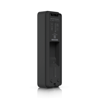 UVC Doorbell Lite – Videoportero Compacto 5 MP PoE con Visión Nocturna IR, Audio Bidireccional y Diseño Resistente al Clima, Color Negro