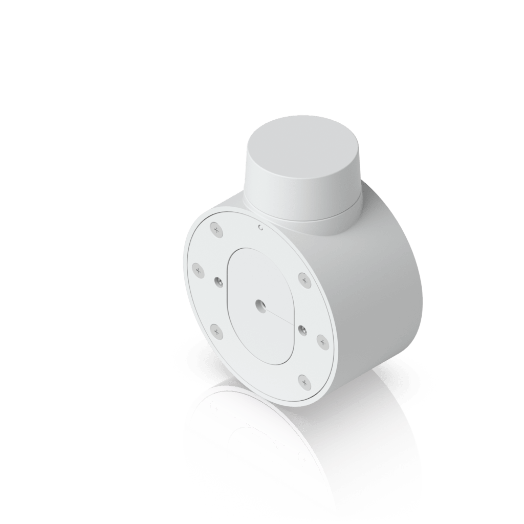 Camera Compact Junction Box – Caja de Conexiones Antimanipulación para Cámaras Compactas Dome y Turret Color Blanco