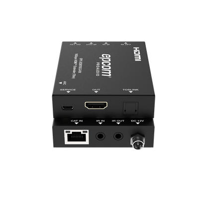 Extensor HDMI 4K@60Hz | PoC Bidireccional | HDR y Dolby Vision | Audio ARC y Óptico | Transmisión hasta 70m por CAT6