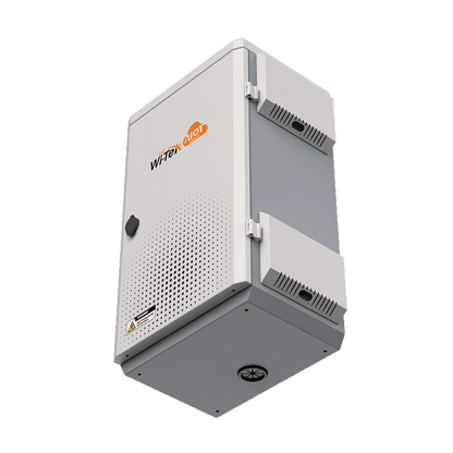 Gabinete de Acero Ventilado para Exterior 680 x 480 x 315 mm con Rieles DIN y 4 Placas Laterales para Montaje de Equipos por Fuera
