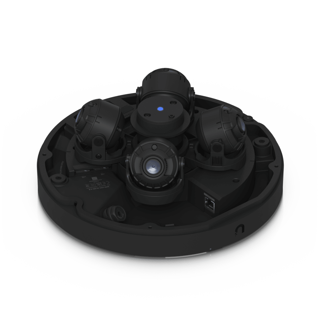 Cámara Multisensor AI de 32 MP con 4 Lentes Ajustables, Zoom Óptico 2.33×, Cobertura IR 360°, Motor AI Multi-TOPS y Alimentación PoE++ para Monitoreo de Amplia Cobertura