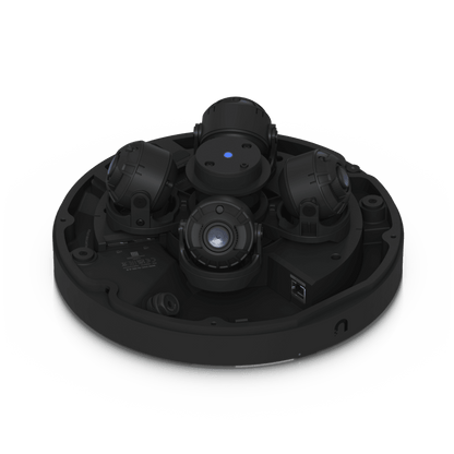 Cámara Multisensor AI de 32 MP con 4 Lentes Ajustables, Zoom Óptico 2.33×, Cobertura IR 360°, Motor AI Multi-TOPS y Alimentación PoE++ para Monitoreo de Amplia Cobertura