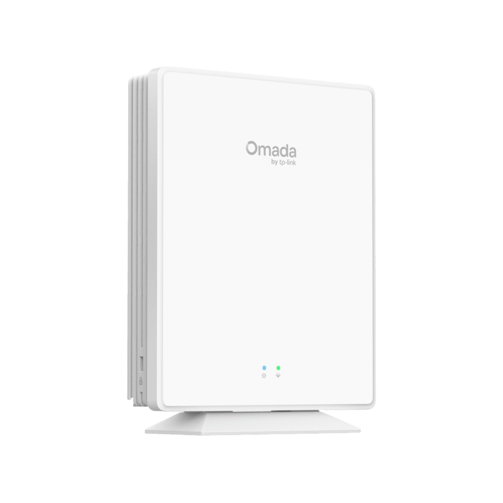 Access Point Wi-Fi 6 GPON Desktop / AX1800 1.8 Gbps / 4 Puertos Gigabit + 1 FXS / Gestión Omada Unificada / Cobertura 140 m² (1500 ft²) / Hasta 120 Clientes / MU-MIMO 2x2 / OFDMA