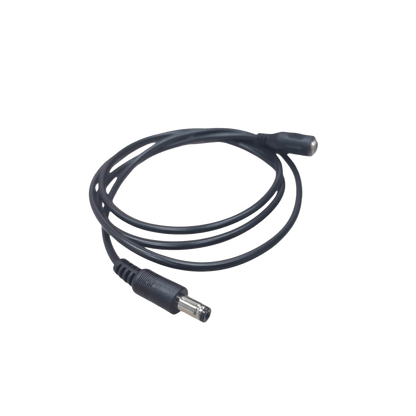 Cable con Conector Macho  ahembra (Pigtail) | Forro negro |  Alimentación para Vcc | Polarizado | Largo 1 metro | Calibre 22AWG.