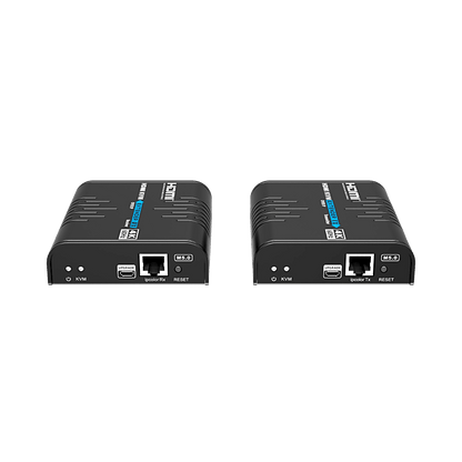 Extensor KVM HDMI 4K a 60 Hz | Transmisión hasta 120 mts con CAT6 | Resolución 4096x2160@60Hz | Ancho de Banda 18Gbps | HDCP1.4 y HDCP2.2 | Latencia 120~170ms | Conexión 1:1, 1:N, N:1, N:N
