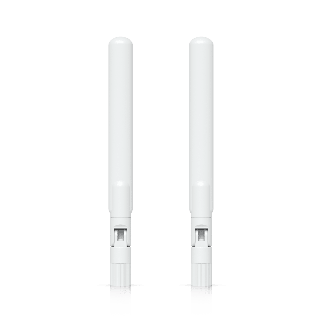 Par de Antenas Omnidireccionales Ideales para el UK-Ultra. Incluye dos Antenas de Doble Banda con 3 dBi en 2.4 GHz y 4 dBi en 5 GHz