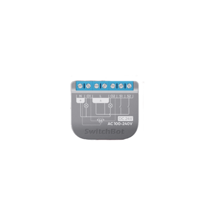 Relay Switch Inteligente 2 Canales / WiFi + BLE / Medición Consumo / 10A por Canal / Protección Sobrecarga / Compatible Matter / 42 x 36 x 16 mm (1.7 x 1.4 x 0.6 in)