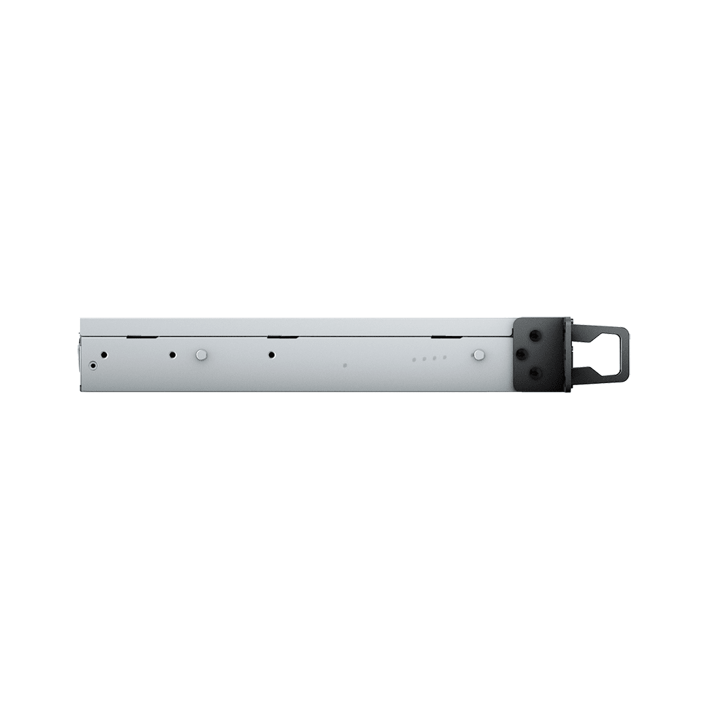 NAS RackStation RS822+ | 4 Bahías | 1U | AMD Ryzen V1500B | 32 GB DDR4 ECC | 4 Puertos 1GbE | Expansión PCIe | Compatible con SSD NVMe | Sistema Operativo Synology DSM.