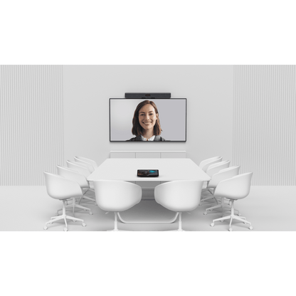 Barra de Videoconferencia Yealink A50 con IA y Consola Táctil CTP25, Todo en Uno para Salas Medianas y Grandes con Seguimiento Automático del Hablante