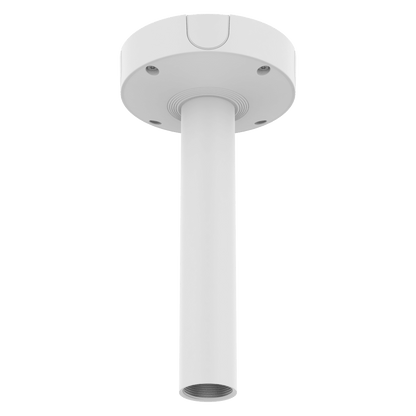 Base de Montaje para Techo SBP-180CMB / Aluminio / Color Blanco RAL9003 / Diámetro 180 mm / Peso 970 g / Tornillo TR30 / Orificio Conduit 19.1 mm / Compatible con Múltiples Modelos Hanwha