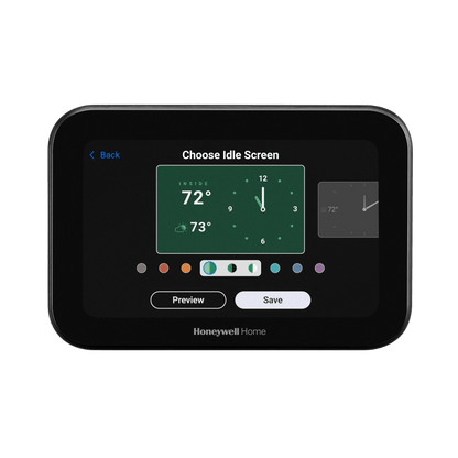 Termostato Inteligente ElitePRO / S1200 Smart Thermostat / Negro / Pantalla 5" / 4H-2C Bomba Calor / 3H-3C Convencional / Control IAQ / Video Doorbell / Redlink+WiFi+Bluetooth+Matter