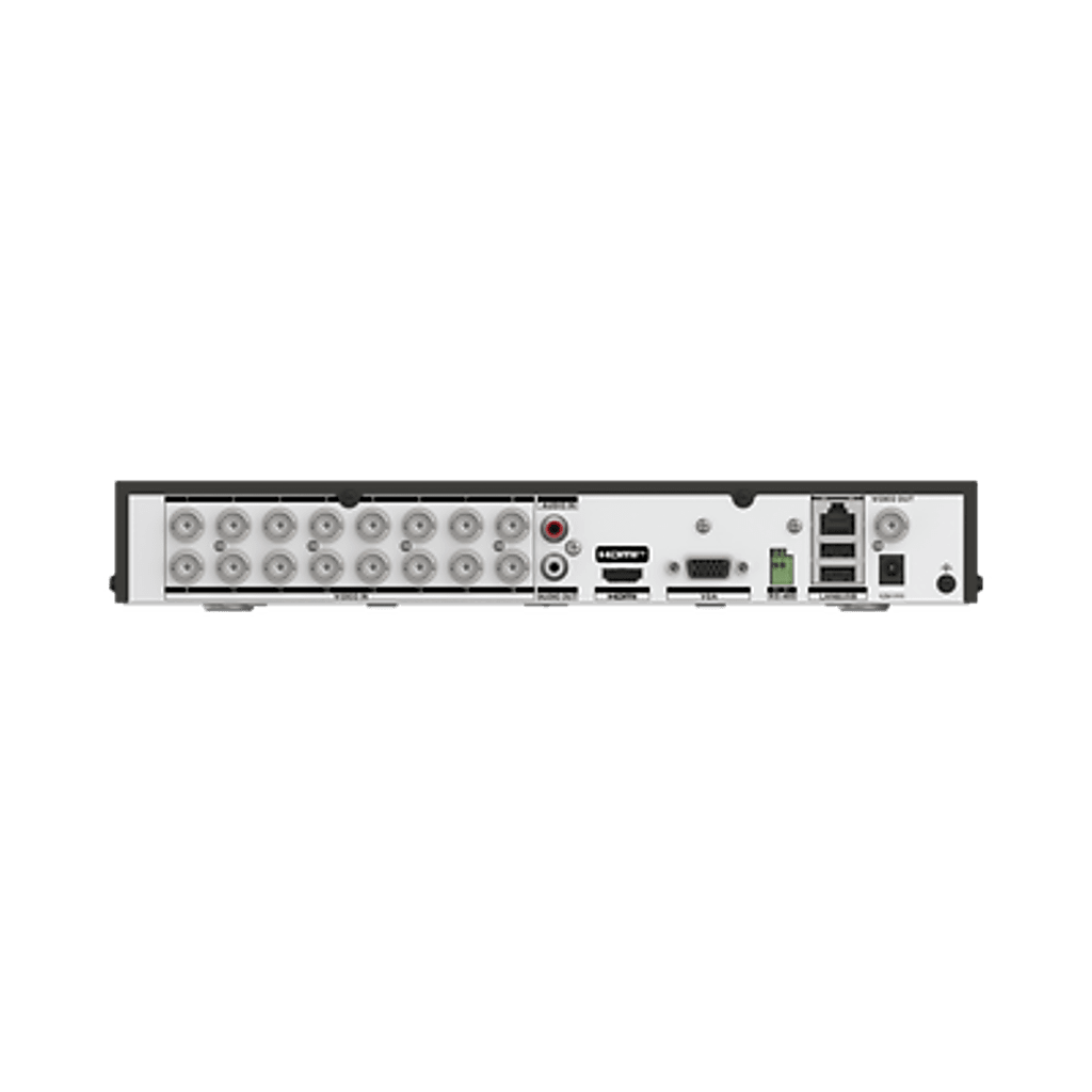 DVR 16 Canales TURBOHD + 16 Canales IP / 8 Megapixel (4K) / Audio Bidireccional/ ACUSENSE / 1 Bahía de Disco Duro / Salida de Video en 4K / H.265+