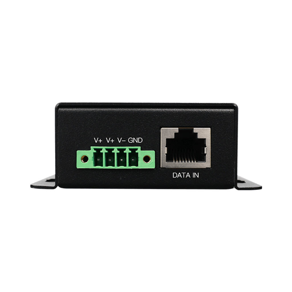 Inyector PoE Industrial / Ideal para Aplicaciones Solares / Entrada 9-42 Vcc / Salida PoE 48V / Conexión plug and play / Ideales para Conectar Cámaras PoE
