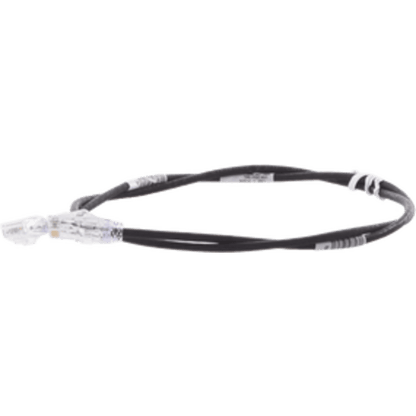 Cable de Parcheo TX6, UTP Cat6, Diámetro Reducido (28AWG), Color Negro, 2 ft.