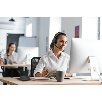 Diadema Inalámbrica WH68 de Yealink con ANC Híbrida y Conectividad Dual DECT Bluetooth