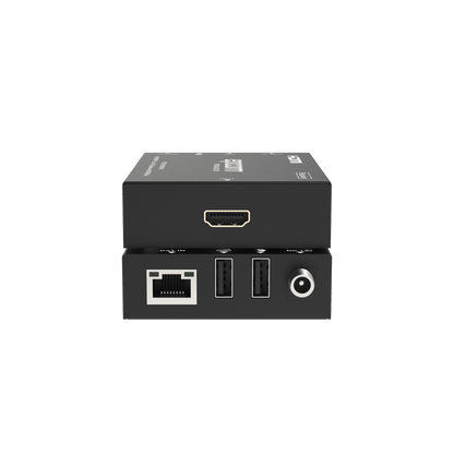 Extensor HDMI | Soporta KVM | Transmisión hasta 100 m | Cable CAT6 |  1080P@60Hz | Copia EDID automática | Sin compresión ni retraso | PoC