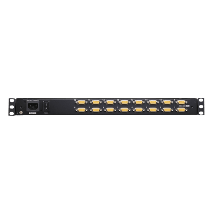 Switch KVM LCD 16 Puertos | Monitor 18.5" LED 1366x768 | Control 256 Computadoras | USB-PS/2 Dual Interface | Touchpad Integrado | Rack 1U