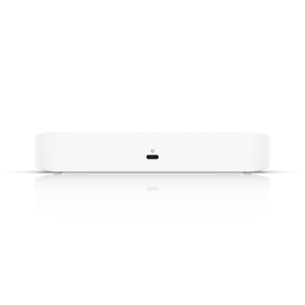 USW Flex XG Switch Capa 2, Compacto de 4 Puertos 10GbE, Puede ser Alimentado por un Puerto GbE PoE+ o con un Adaptador 5 Vcc USB-C