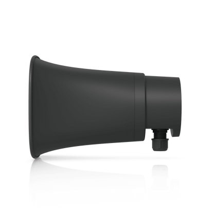 UniFi Protect AI Horn Speaker, Altavoz IP 120 dB, PoE+, Alerta AI Avanzada, Montaje Pared, Esquina y Poste, IP66, Color Negro
