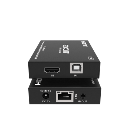 Extensor HDMI con KVM | Sobre IP | Transmisión hasta 150m | Cat5e/6 | HDCP 1.4 | 1080p | Control IR | Compatible con Switch 1G