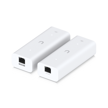Kit Extensor PoE sobre 2 Hilos (Par Transmisor/Receptor) para Cable Par Trenzado o Coaxial, Entrada PoE++ y Salida PoE/PoE+, Incluye Adaptadores BNC