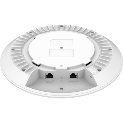 Punto de Acceso Wi-Fi 7 Empresarial BE21000 / Throughput 21 Gbps Inalámbrico / MU-MIMO 4x4:4 (5GHz y 6GHz) / 768 Clientes Simultáneos / Puerto 10G PoE++ y 2.5G / MLO - 4096 QAM - Multi-RU / Gestión Integrada 50 APs / BLE 5.3 / Cobertu