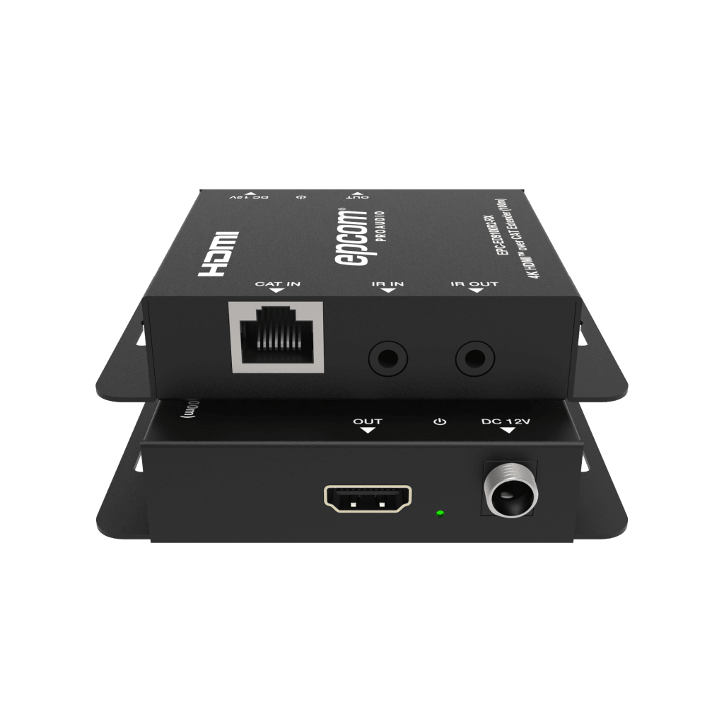 Kit Extensor HDMI | 4K30 hasta 100m | Cat6 | Transmisión sin Compresión | Soporta PoC Bidireccional | EDID y Audio 5.1CH