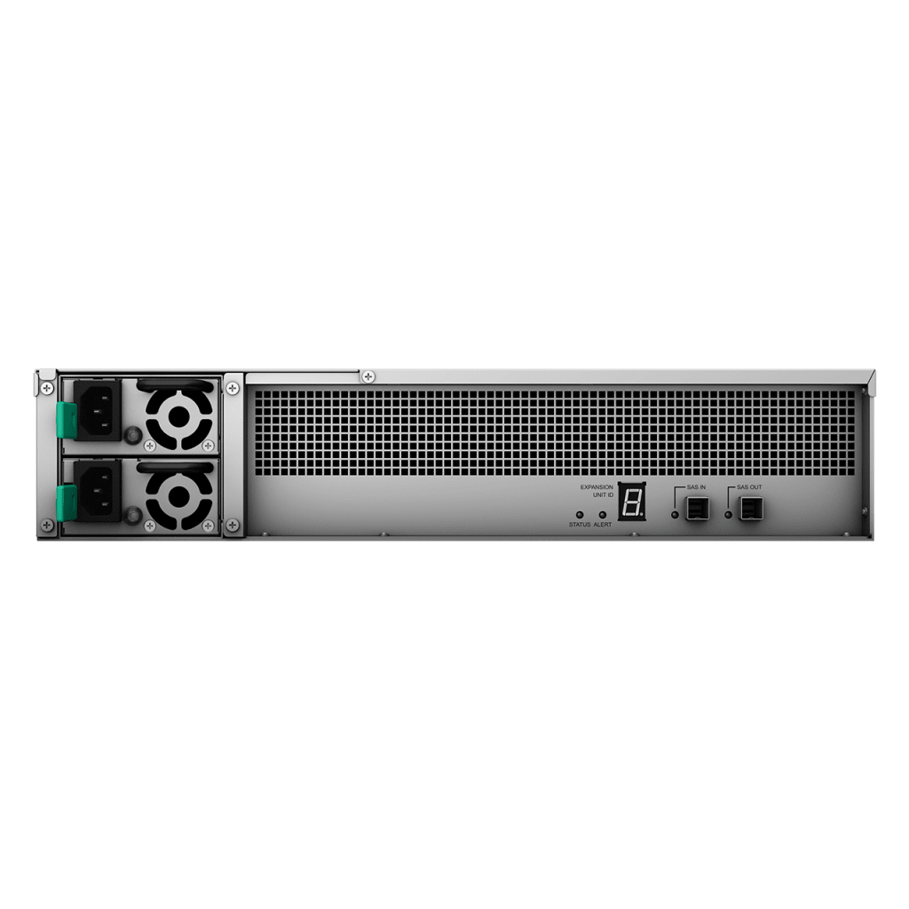 Unidad de Expansión FX2421 para Synology FlashStation | 24 Receptáculos de Unidad 2.5" | Compatible con SSD SATA SAT5200 | Diseño de Alta Fiabilidad | Fuentes de Alimentación Redundantes.