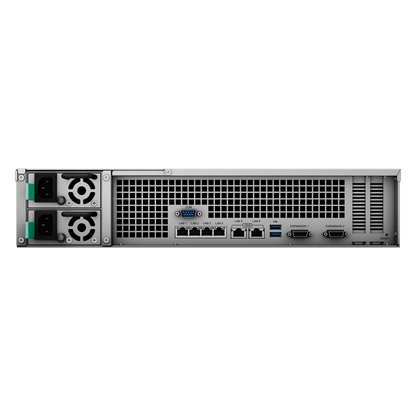 RackStation RS3621xs+ | 12 Bahías | Procesador Intel Xeon D-1541 8 Núcleos | 8 GB DDR4 ECC | Dual 10GbE | Alimentación Redundante | Escalable a 36 Bahías | Garantía 3 Años.