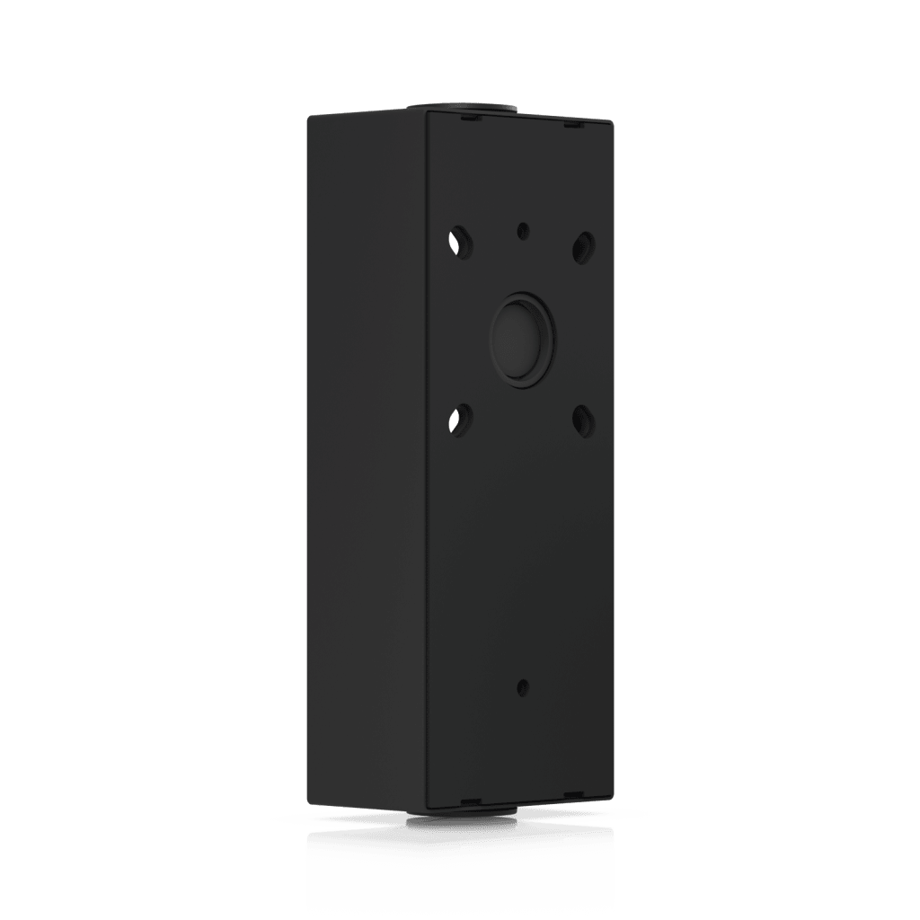 Caja de Conexión Color Negro para Lectores Profesionales UniFi Access y Doorbell, Montaje en Superficie Plana, Compatible con Conduit de 3/4”