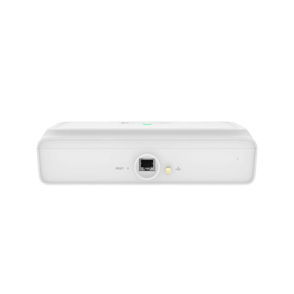 Access Point WiFi 6 Outdoor AX3000 / 2402 Mbps 5 GHz + 574 Mbps 2.4 GHz / Antenas Direccionales 30ºH-30ºV, 12 dBi 2.4 GHz + 15 dBi 5 GHz / IP68 / -30°C a +70°C / PoE+ 802.3at / Omada Cloud Management / 802.11k/v/r Roaming