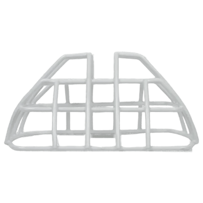 Protector De Rejilla Anti Vandalismo Y Golpes Accidentales, Color Blanco, Para Sirenas/Estrobos/Bocinas System Sensor, Montaje a Ras, 7.40"Altox6.15"Anchox3.39"Profundidad