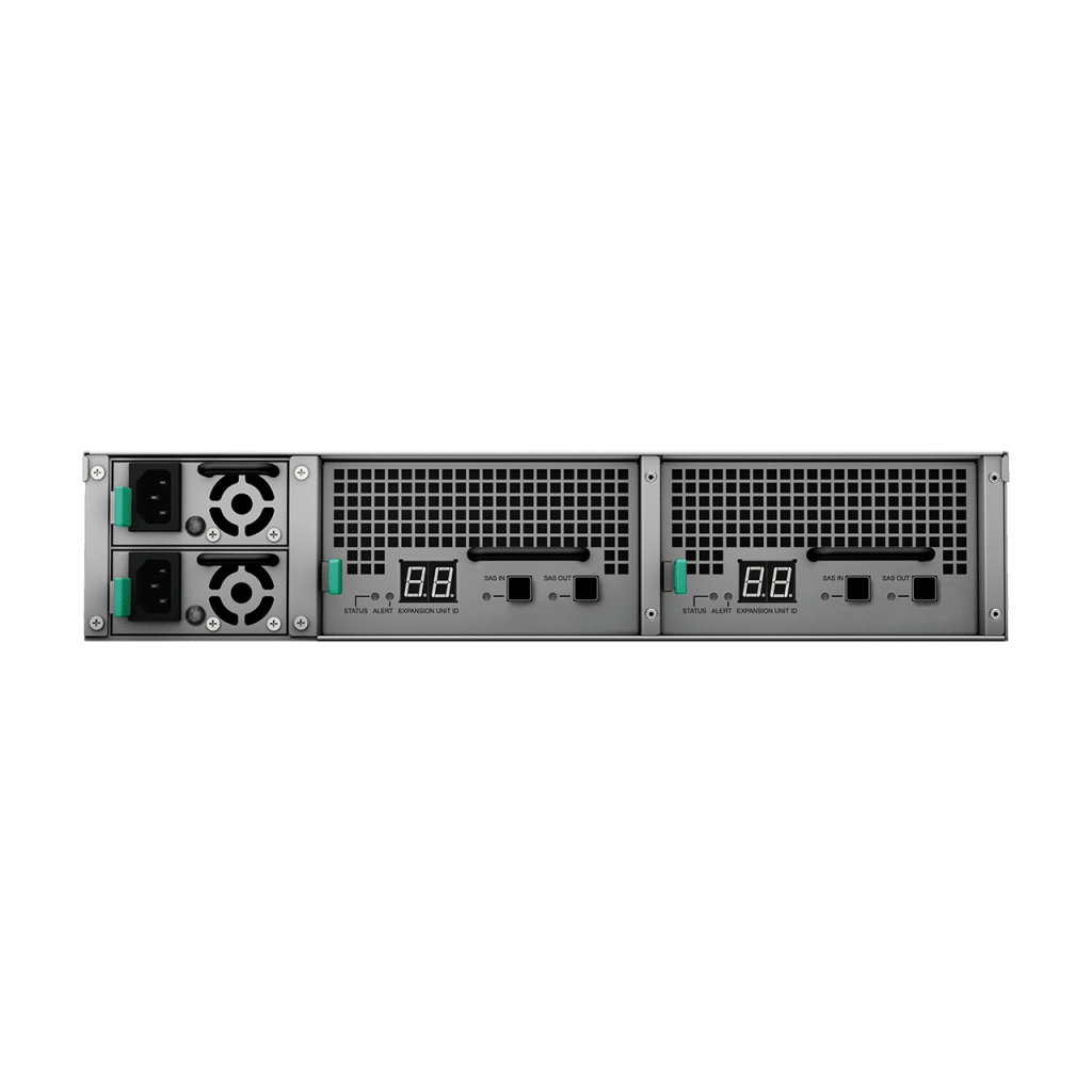 Unidad de Expansión Synology RXD1219sas | 12 Receptáculos SAS | Diseño Modularizado | Fuentes de Alimentación Redundantes | Conectividad Mini-SAS HD.